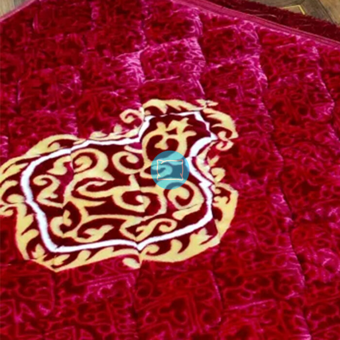 Red Luxurious Turkish Prayer Mat Orthopedic Foam Padded hype pillow