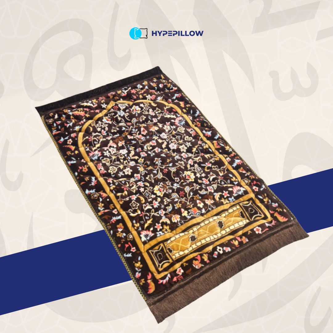 Luxurious Turkish Prayer Mat Orthopedic Padded