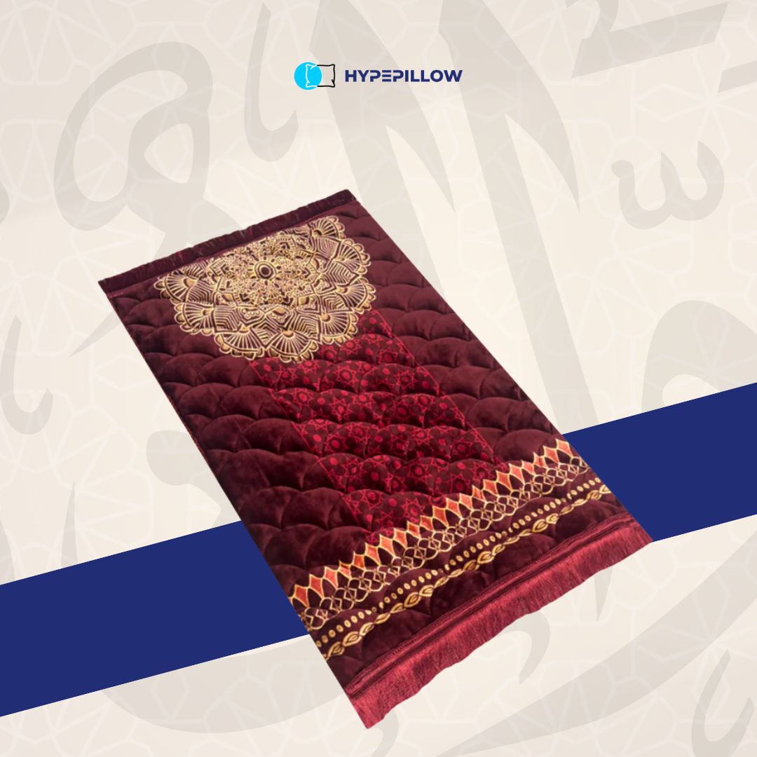 Luxurious Turkish Prayer Mat Orthopedic Padded
