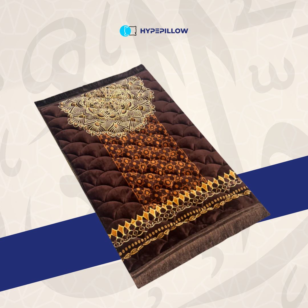 Luxurious Turkish Prayer Mat Orthopedic Padded
