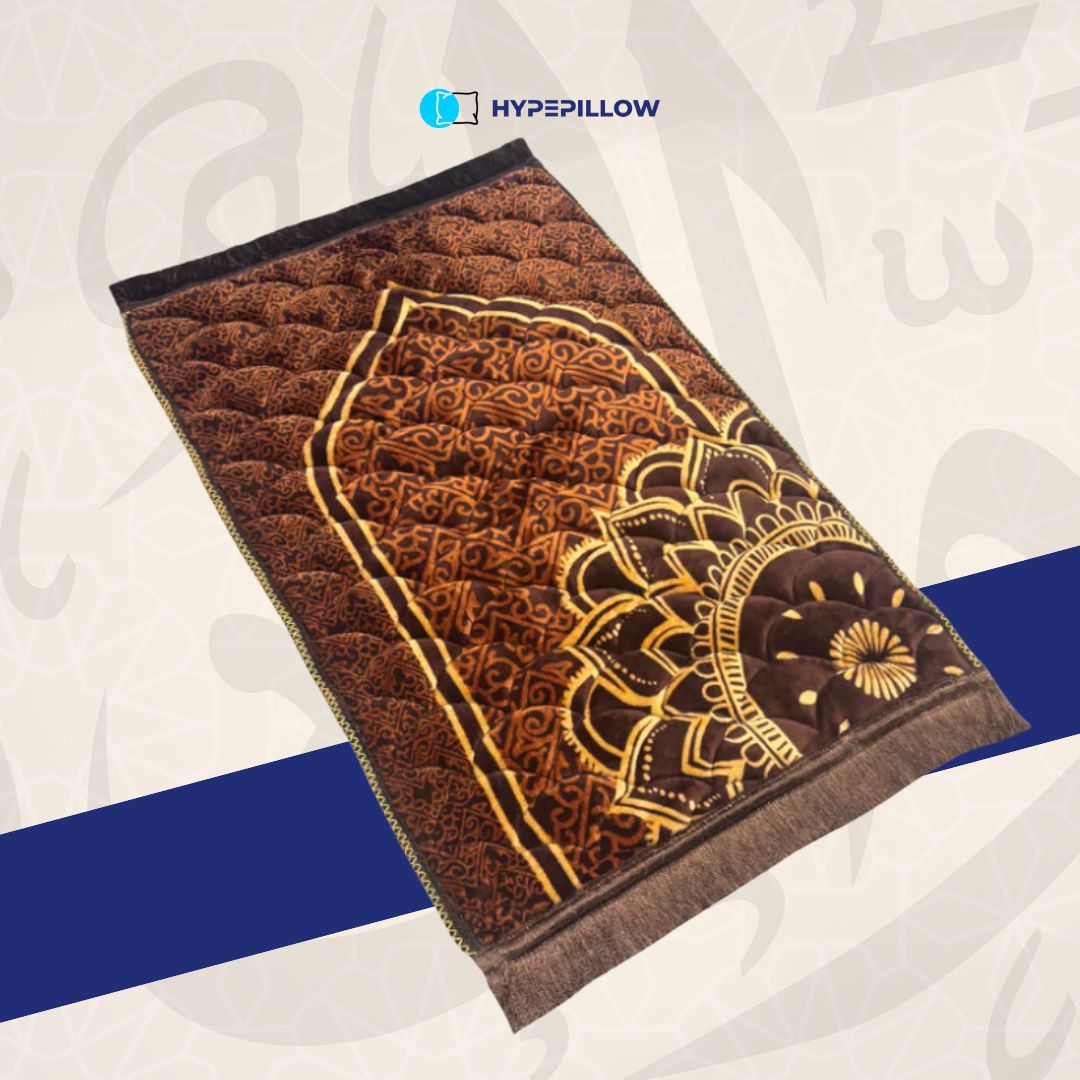 Luxurious Turkish Prayer Mat Orthopedic Padded