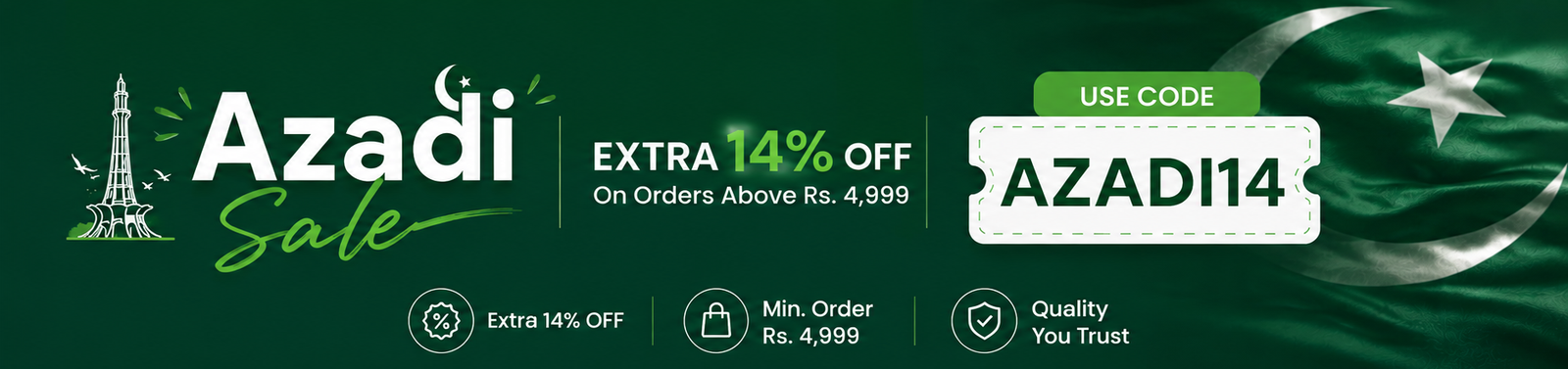 Azadi Sale banner